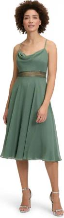 Vera Mont Cocktailkleid "Vera Mont Cocktailkleid mit Wasserfallausschnitt", Stickerei