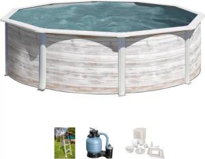 Gre Rundpool "Finlandia", (Set, 4 tlg.), Höhe 120 cm, in versch. Größen erhältlich