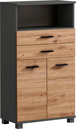 welltime Midischrank "Palermo, Breite 60 cm made in Germany", Metallbeschläge