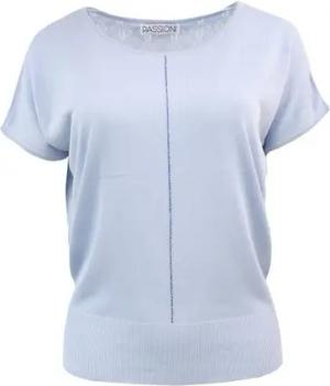 Passioni Sweater Sommer Pulli in Hellblau mit leicht lockerer Passform