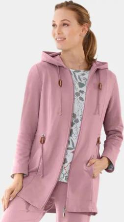 GOLDNER Shirtjacke Kurzgröße: Long-Sweatjacke