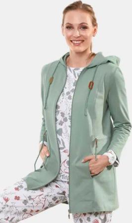 GOLDNER Shirtjacke Kurzgröße: Long-Sweatjacke