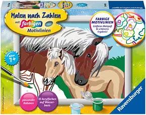 Ravensburger Malen-nach-Zahlen Liebevolle Stute mehrfarbig