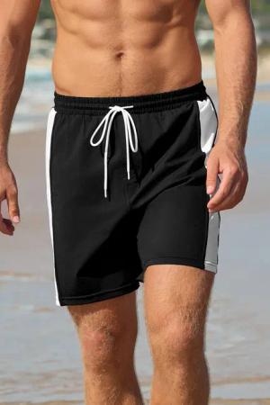 Schwarz-Weiße Badehose