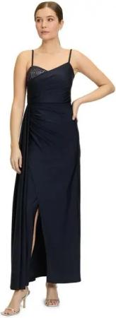 Vera Mont Abendkleid Vera Mont Abendkleid mit Schmucksteinen Raffung