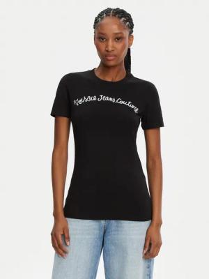 Versace Jeans Couture T-Shirt 78HAHC08 Schwarz Slim Fit