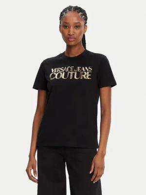Versace Jeans Couture T-Shirt 78HAHE02 Schwarz Regular Fit