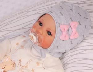 Erstlingsmütze Leichte Babymütze Baby Mütze 38 40 1-3Mon für Übergangszeit