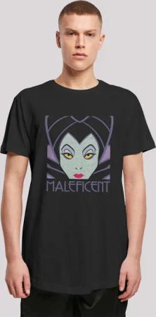 F4NT4STIC T-Shirt "Long Cut T-Shirt Disney Maleficent Cropped Head", Herren,Premium Merch,Lang,Longshirt,Bedruckt