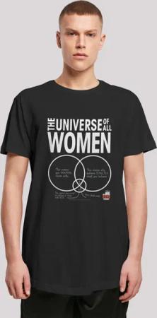 F4NT4STIC T-Shirt "Big Bang Theory The Universe Of All Women", Herren,Premium Merch,Lang,Longshirt,Bedruckt