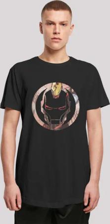 F4NT4STIC T-Shirt "Marvel Superhelden Iron Man Montage Symbol", Herren,Premium Merch,Lang,Longshirt,Logo Print
