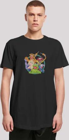 F4NT4STIC T-Shirt "Long Cut T-Shirt Disney Muppets Group Circle", Herren,Premium Merch,Lang,Longshirt,Bedruckt