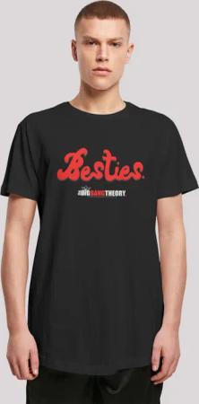 F4NT4STIC T-Shirt "Big Bang Theory Besties Text", Herren,Premium Merch,Lang,Longshirt,Bedruckt