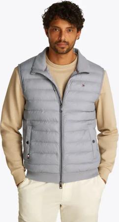 Tommy Hilfiger Steppweste "MIX MEDIA VEST", Rückenteil ungesteppt