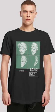F4NT4STIC T-Shirt "Long Cut T-Shirt David Bowie 1983 Concert Poster", Herren,Premium Merch,Lang,Longshirt,Bandshirt
