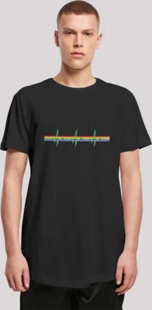 F4NT4STIC T-Shirt "Pink Floyd Prism Heartbeat Rainbow", Herren,Premium Merch,Lang,Longshirt,Bandshirt