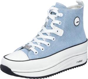 Rieker Sneaker, Plateau, High Top-Sneaker, Schnürschuh in veganer Verarbeitung