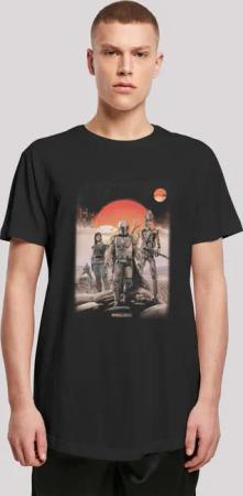 F4NT4STIC T-Shirt "Star Wars The Mandalorian Warriors", Herren,Premium Merch,Lang,Longshirt,Bedruckt