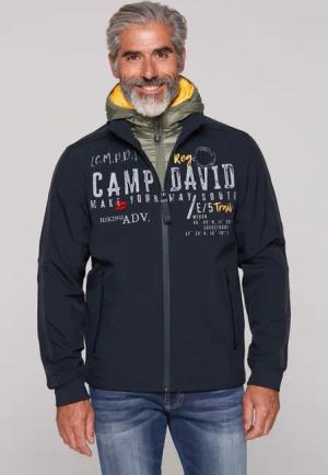 CAMP DAVID Softshelljacke, mit Kapuze, mit verstellbarem Gummizug im Saum