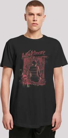 F4NT4STIC T-Shirt "Nightmare On Elm Street Freddy Silhouette", Herren,Premium Merch,Lang,Longshirt,Bedruckt