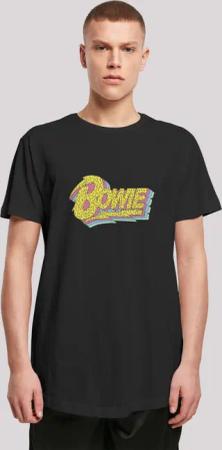 F4NT4STIC T-Shirt "David Bowie Moonlight 90s Logo", Print