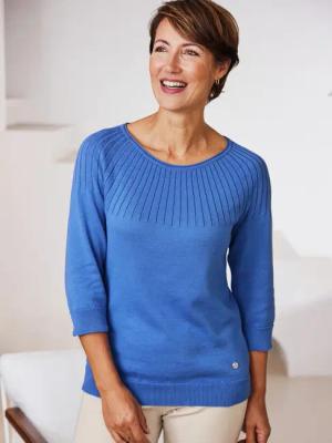 Ripp-Pullover Baumwolle