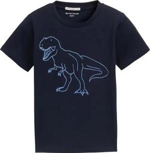 TOM TAILOR Jungen Glow-in-the-Dark T-Shirt, blau, Uni, Gr. 104/110