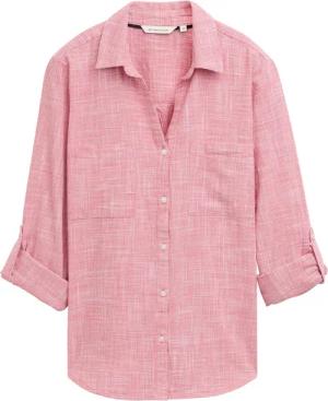 TOM TAILOR Damen Bluse mit Brusttaschen, rot, Uni, Gr. 38