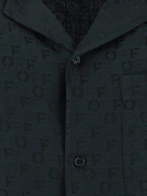 Off-White - Logo Shirt - Größe S - schwarz