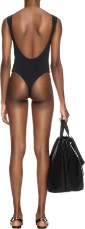 Off-White - Logo Polyamide Swimsuit - Größe 40 - schwarz