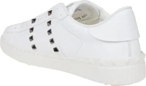 Valentino Garavani Low-Top Sneaker - Rockstud Untitled Sneaker - Gr. 45 (EU) - in Weiß - für Damen