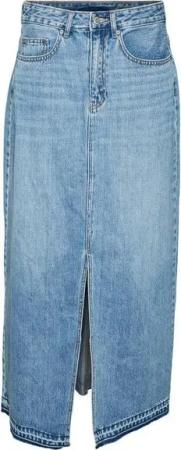 Vero Moda Sommerrock VMZAYLA HR SLIT LONG DNM SKIRT LI31