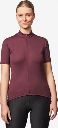 Radtrikot Rennrad kurzarm Essential Damen Rot