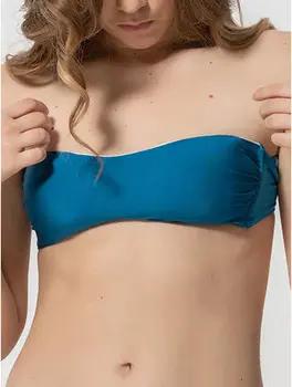 Luna Bikini Ober- und Unterteile Bandeau-Badeanzug-Oberteil mit abnehmbaren Rümpfen Homonoia