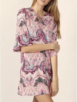Admas Kleider Rosa Kaschmir-Strandkleid