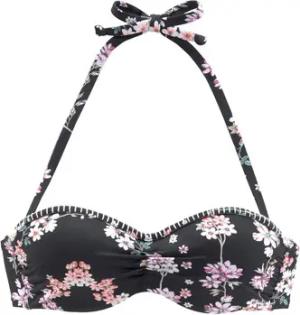 Lascana Bikini Ober- und Unterteile Bandeau-Badeanzug-Oberteil Ditsy