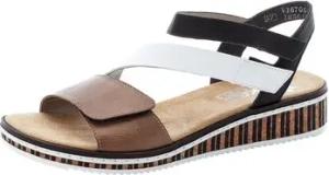 Rieker  Sandalen Sandaletten Sandalette bis 30mm Absatz V3670-64