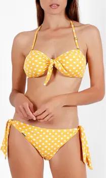 Admas Bikini 2-teiliges Push-up Bandeau-Bikini-Set Life Dots