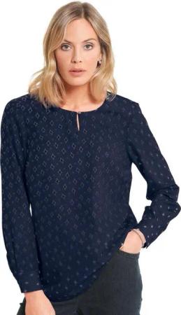 GOLDNER Druckbluse Druckbluse aus fließendem Material