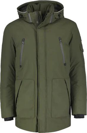 LERROS Outdoorjacke "LERROS Herren Winterjacke im Parka-Design", mit Kapuze, Wasser- und windabweisend, atmungsaktiv