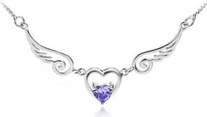 Schmuck-Elfe Silberarmband Engels-Herz, 925 Silber mit Zirkonia