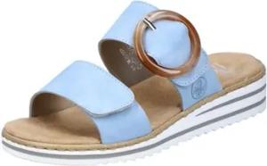 Rieker Clogs Pantoletten Hell Schnalle V0692-10 10