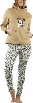 Admas Pyjamas/ Nachthemden Pyjama Outfit Hose Top mit Kapuze Minnie Leopardo Disney