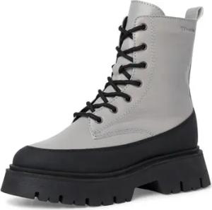 Tamaris Stiefel Stiefeletten 1-25230-39-208 Grey-Black Leather 1-25230-39-208