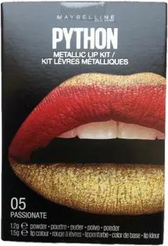 Maybelline New York Set Lidschatten Python Metallic-Lippenstift-Set - 05 Rouge Or Passionné