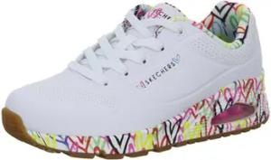Skechers Sneaker Goldcrown Printed Graffiti Hea 155506 WHT