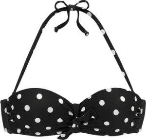 Lascana Bikini Ober- und Unterteile Badeanzug-Oberteil Bandeau-Streifen armaturiert vorgeformt