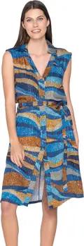 Luna Kleider Ärmelloses Sommerkleid Liberty Splendida