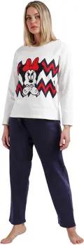 Admas Pyjamas/ Nachthemden Pyjama Hausanzug Hose und Oberteil Minnie Zigzag Disney
