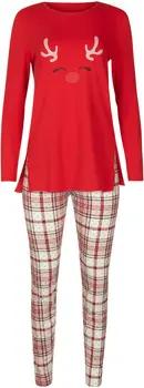 Lisca Pyjamas/ Nachthemden Pyjama Leggings Tunika Langarm Holiday Cheek